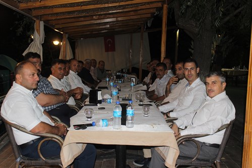 Karakoyunlu  Kaymakamı Lütfullah GÖKTAŞ'ın Konya'nın Sarayönü İlçe Kaymakamlığı görevine atanması dolayısıyla veda yemeği düzenlendi.